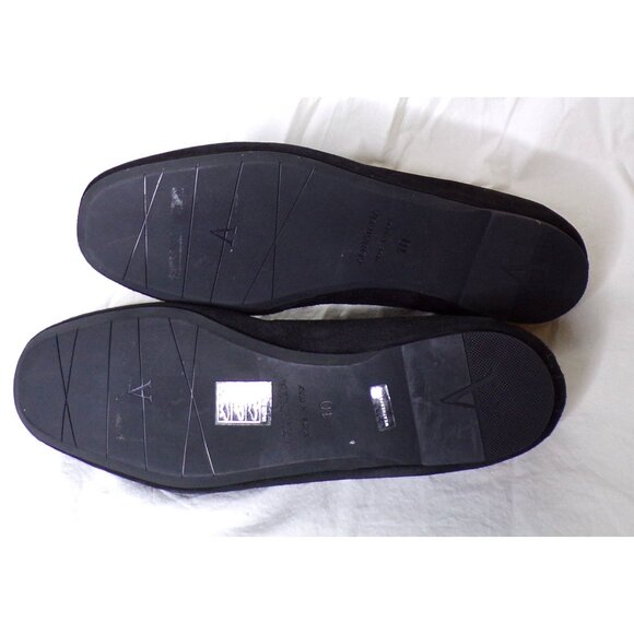 🆕 AQUATALIA Calandra Suede Loafer Flat Shoes 10 Black - Picture 16 of 16